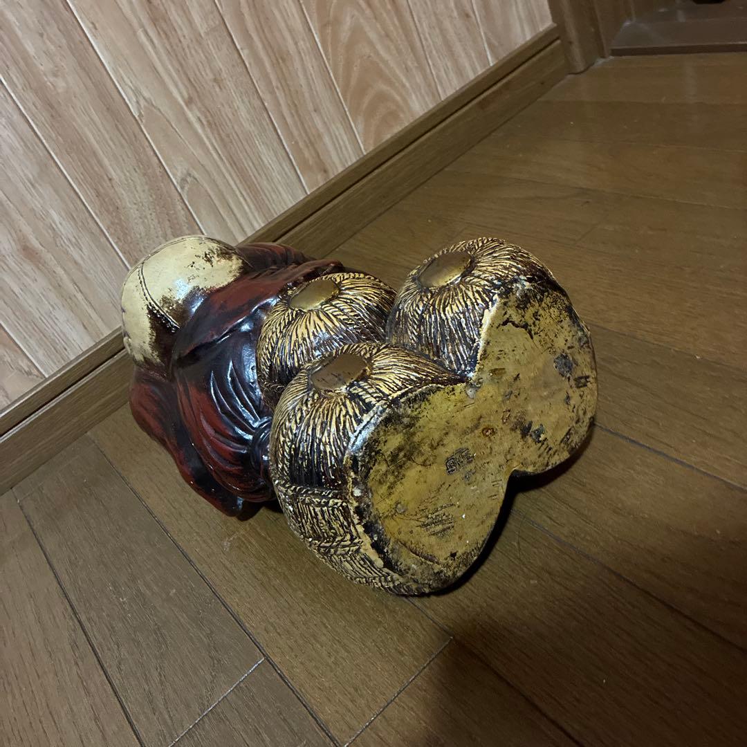 大黒様　七福神　置物　置き物　オブジェ　ビンテージ　レトロ　アンティーク　陶器