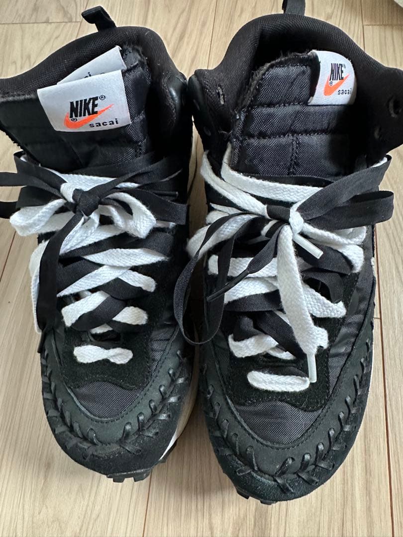 Nike sacai ブラック/ホワイト スニーカー US 8.5