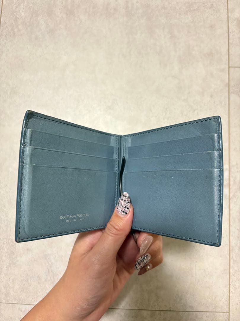 BOTTEGA VENETA ブルー　マネークリップ