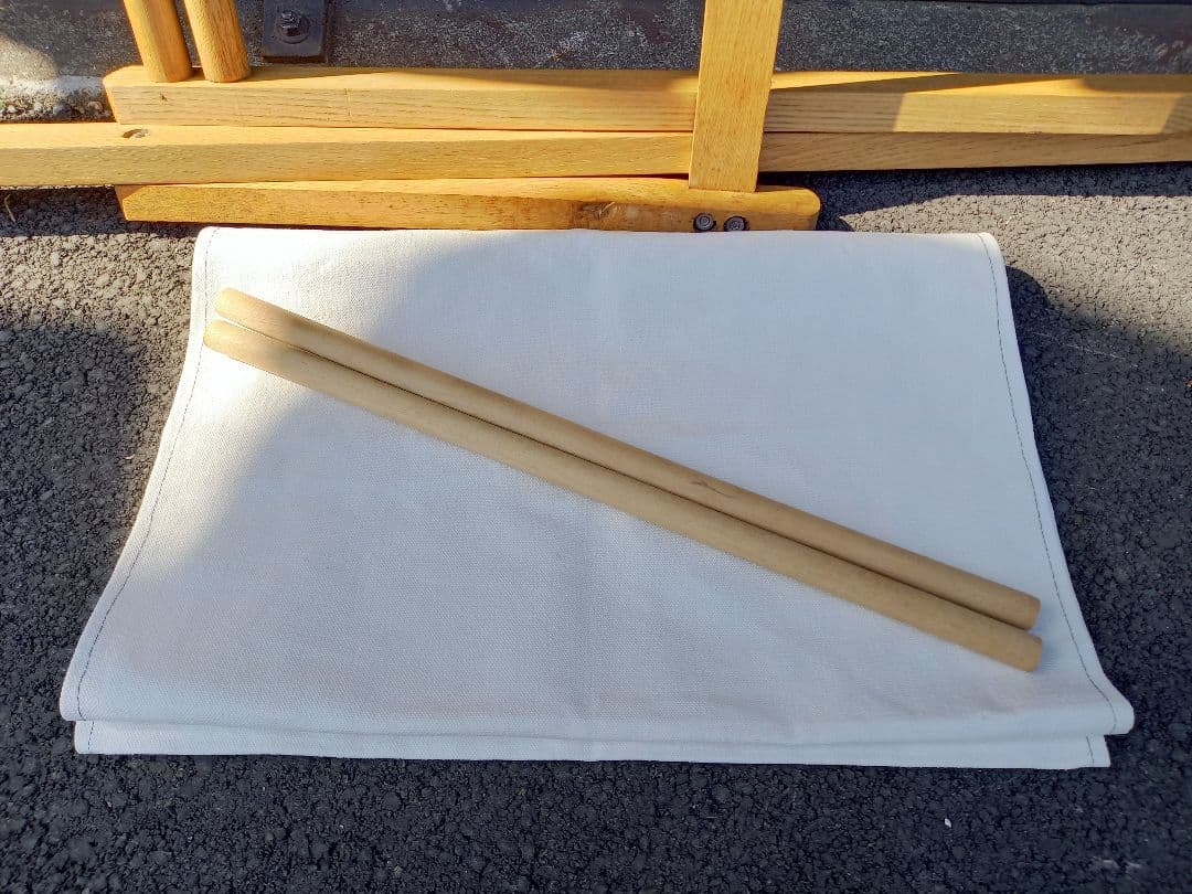 1960年代　アンティーク　帆布　オーク　フレーム　ロッキングチェア