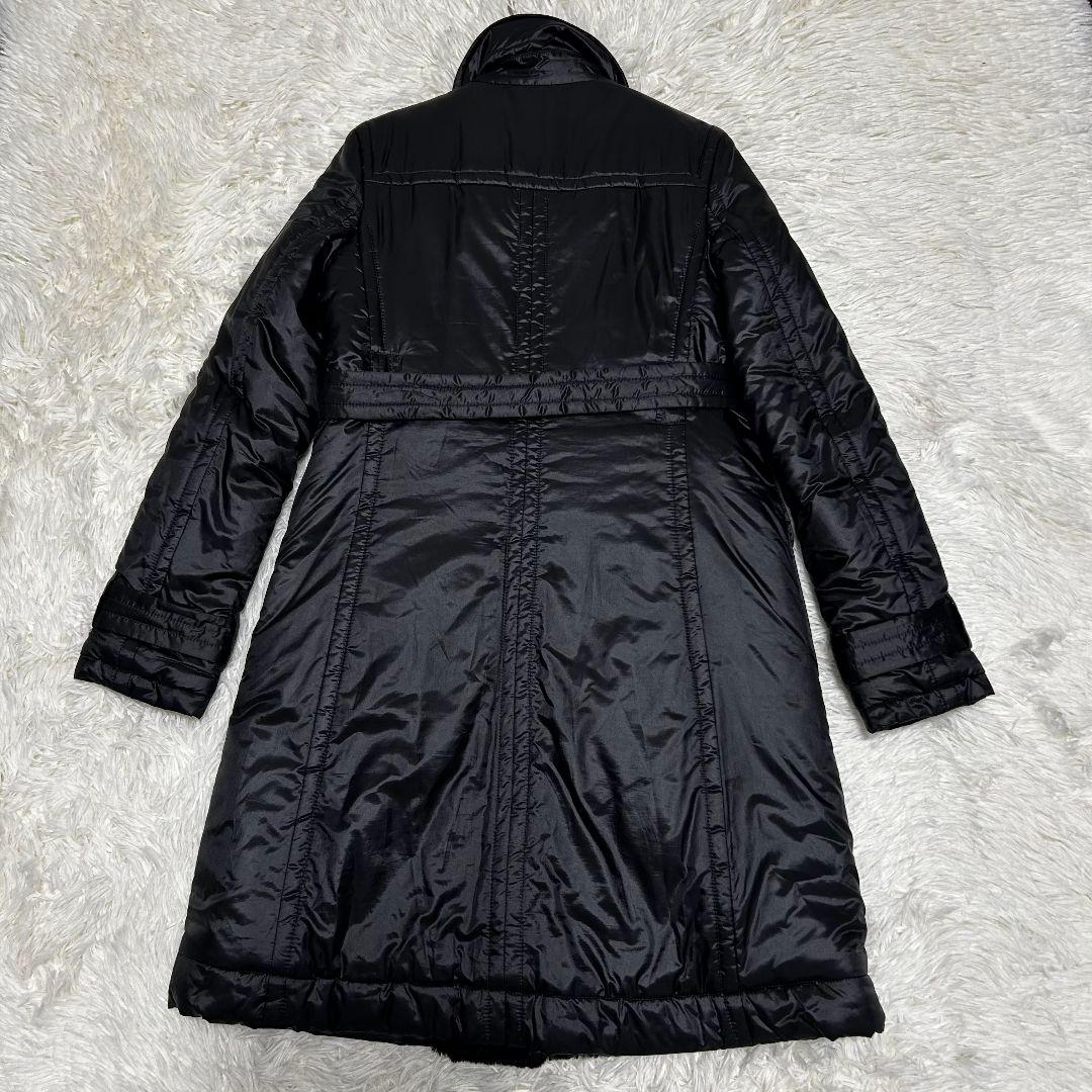 特価【美品】セオリー 裏ラビットファー 中綿 ロングコート ベルト 黒 サイズ2