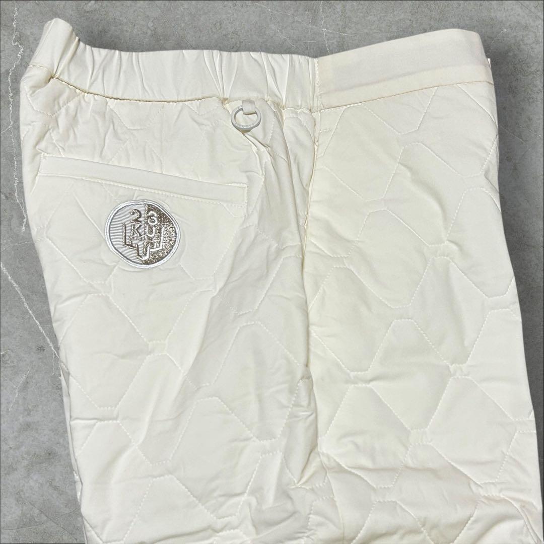 【新品未使用】23区ゴルフ M 冬最強防寒パンツ キルティング テーパードパンツ
