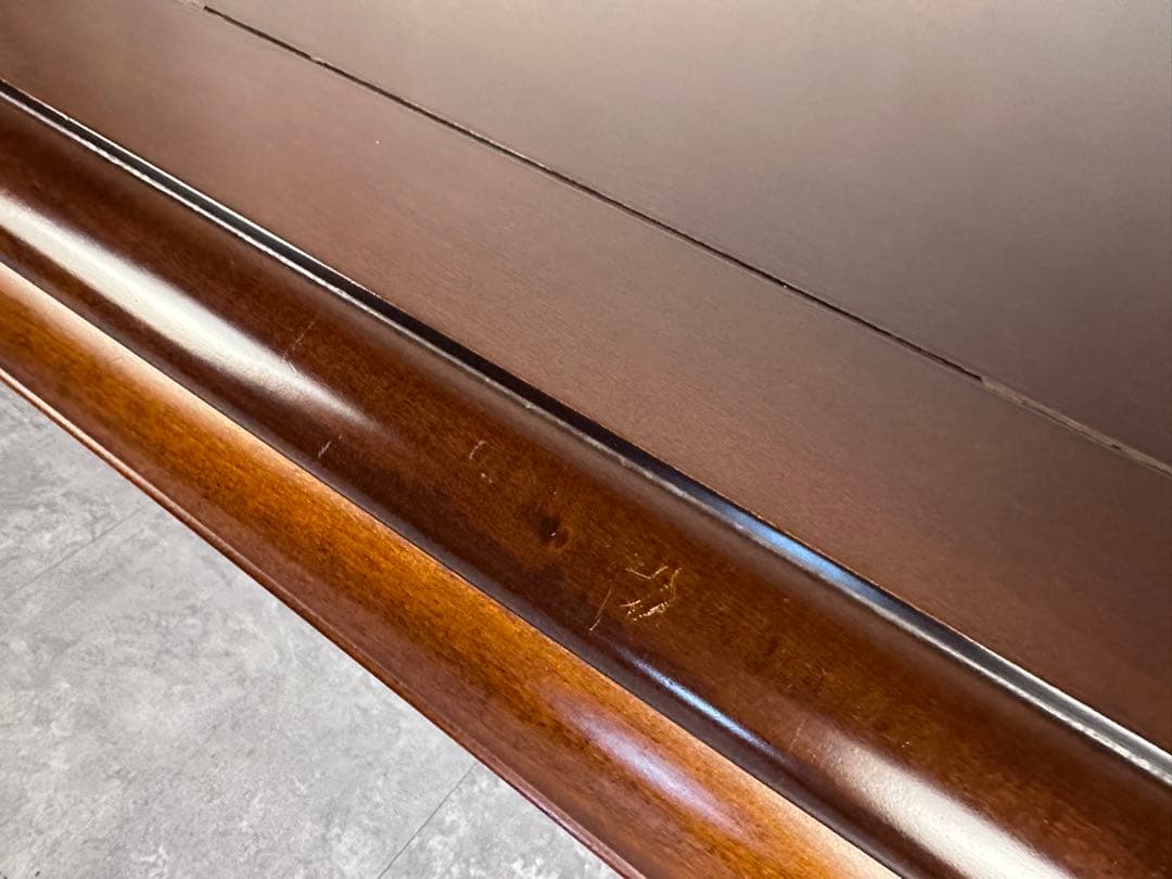 【IDC大塚家具】大型 座卓 無垢調 重厚 木製 和モダン 高級座卓