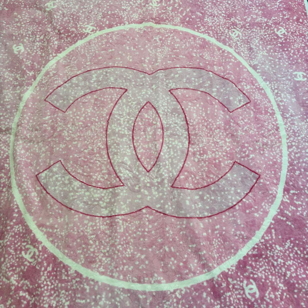 CHANEL シャネル ココマーク コットン ビーチタオル　ブランケット ラグ