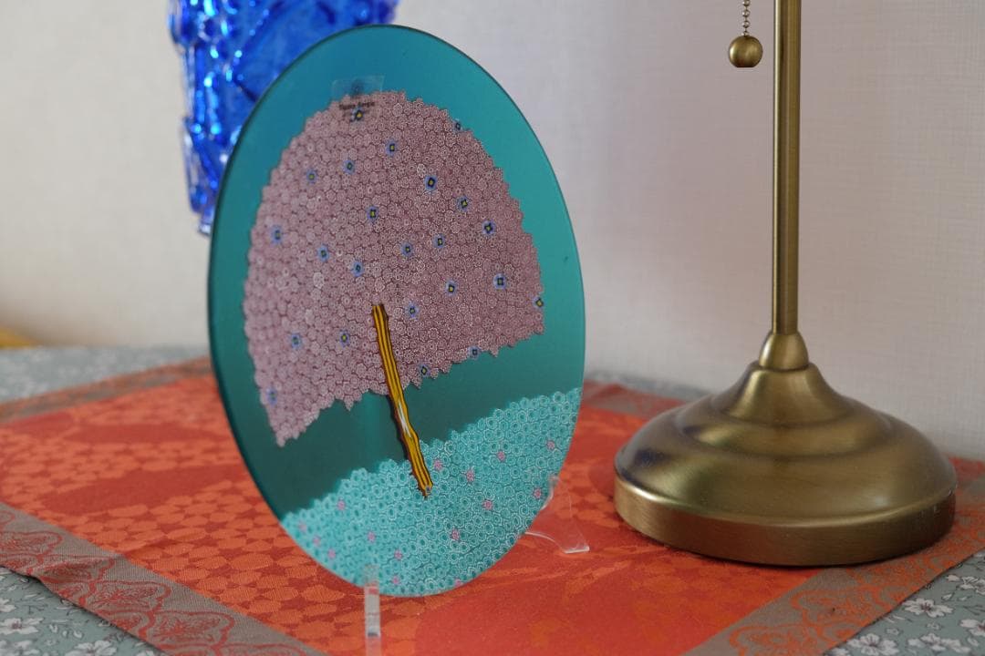 ベネチアンガラス プレート ガラス ムリーニ 江波冨士子/田子美紀/ミルフィオリ