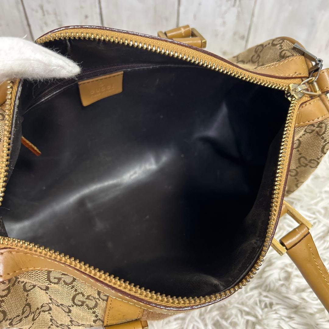 GUCCI GGキャンバス シェリーライン　ミニボズトンバッグ　トートバッグ