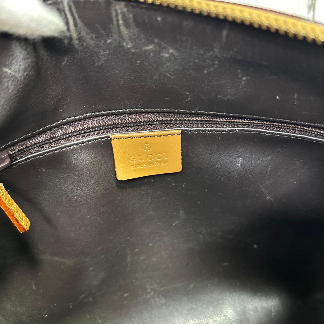 GUCCI GGキャンバス シェリーライン　ミニボズトンバッグ　トートバッグ