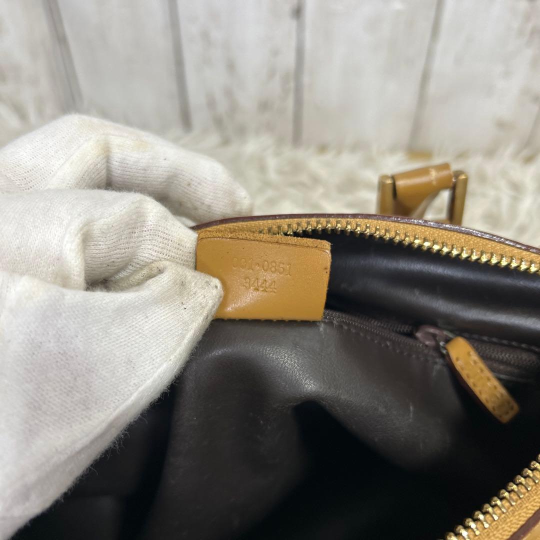 GUCCI GGキャンバス シェリーライン　ミニボズトンバッグ　トートバッグ