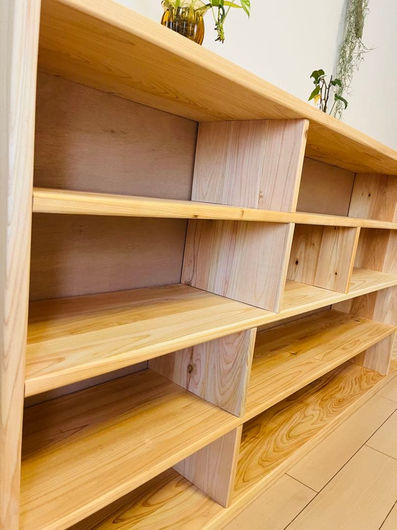 ひのき　収納棚　ラック　チェスト　無垢材家具　棚　檜　桧