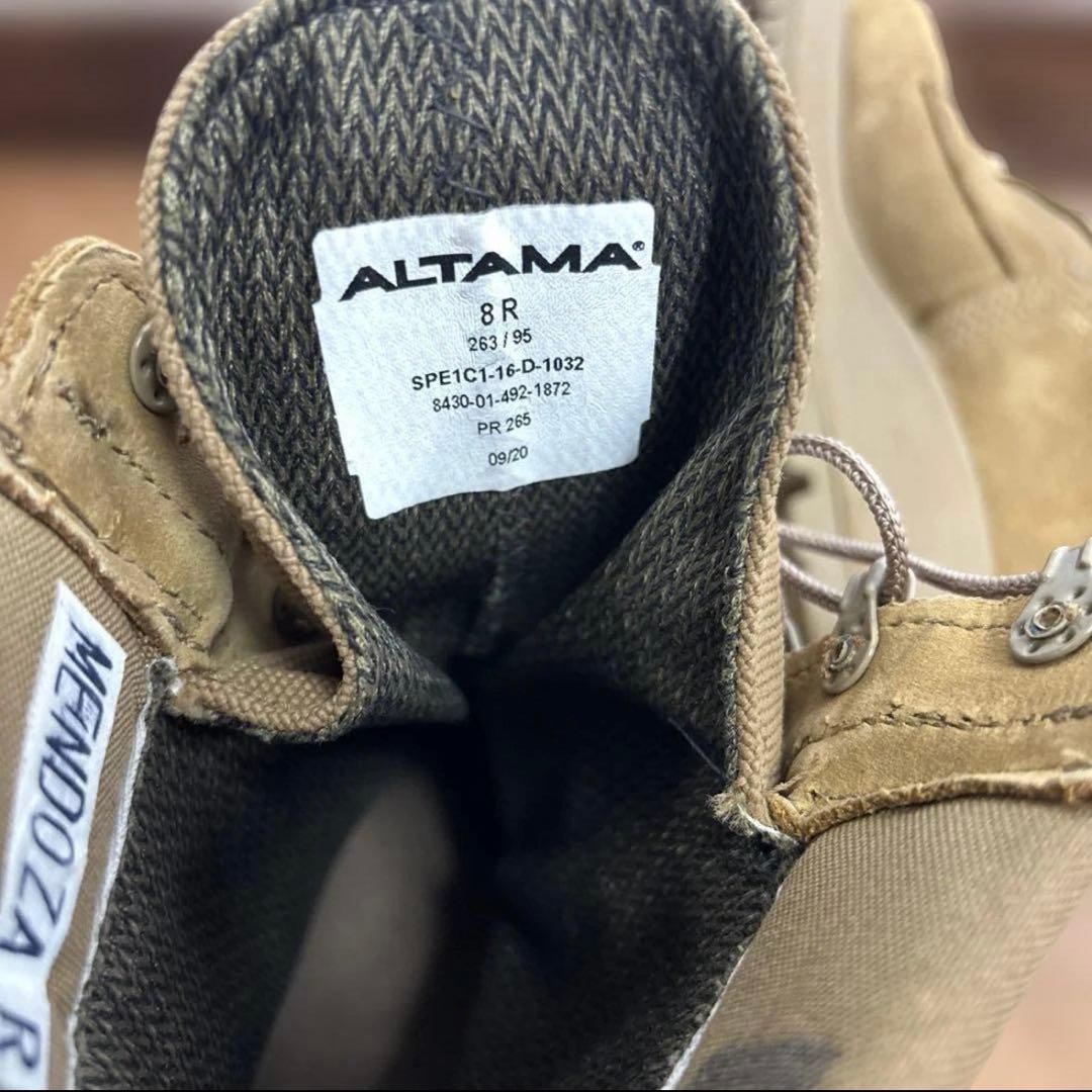 極美品　米軍　実物　ALTAMA GORE−TEX ブーツ 26cm 送料無料