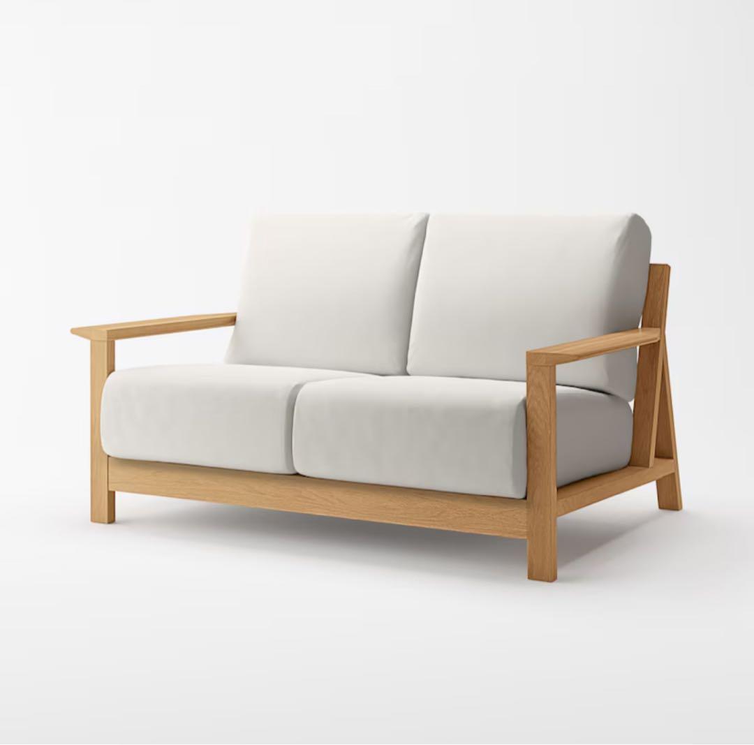 無印良品　ソファ本体木製フレーム　2シーター