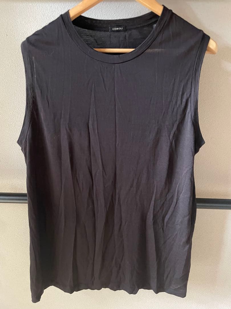 COMOLI 23SS ウール天竺ノースリーブ 3 ブラウン