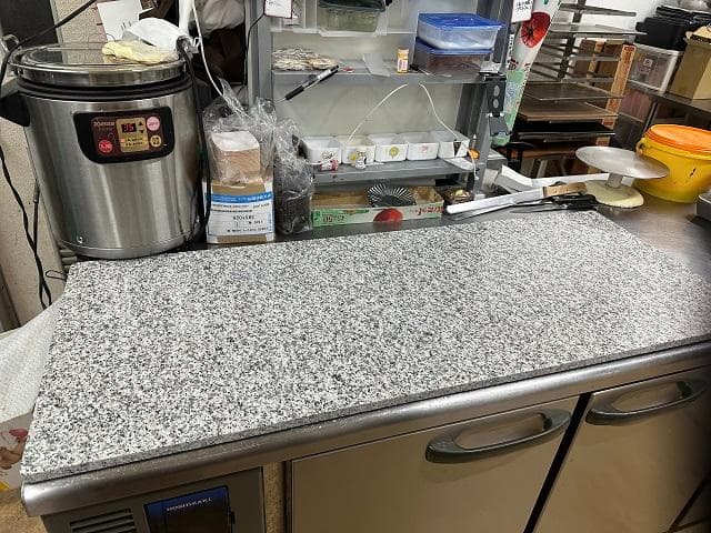 イタリア産 高級天然石 ルナパール 業務用のし台◆610×430×25◆　特価