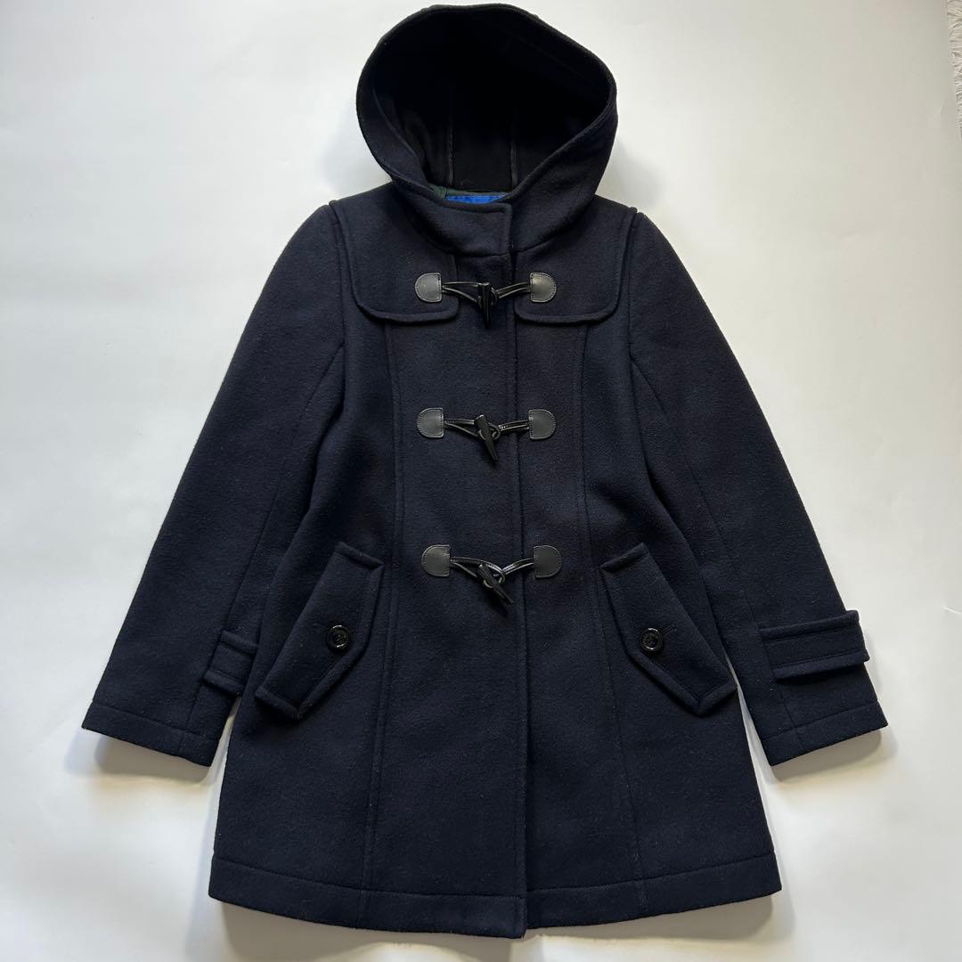 ブルーレーベルクレストブリッジ ダッフルコート チェック ロング 大人 モード