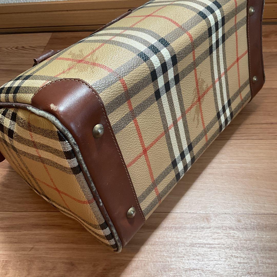 Burberry バーバリー　ボストンバッグ　チェック柄