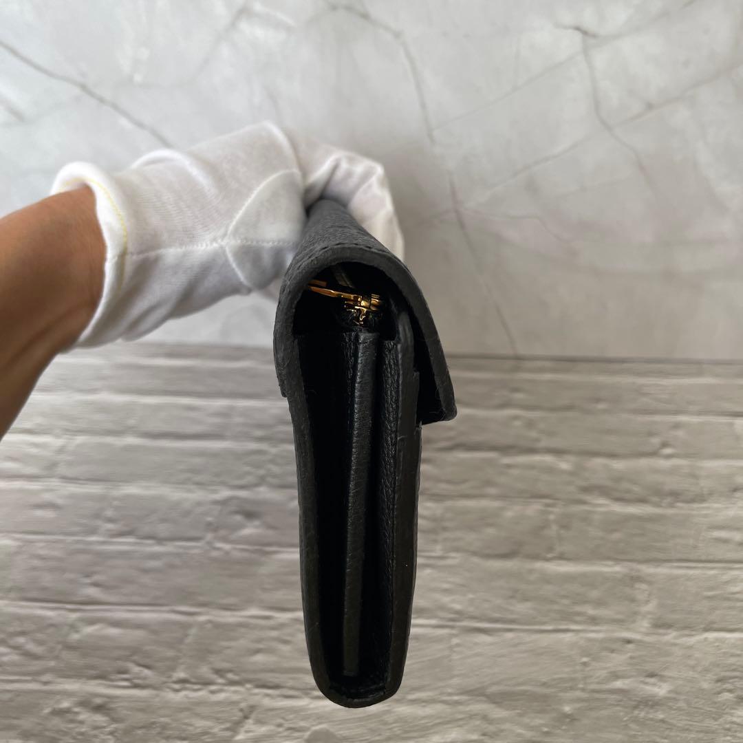 【極美品】ルイヴィトン　アンプラント　ポルトフォイユメティス　黒　二つ折り財布