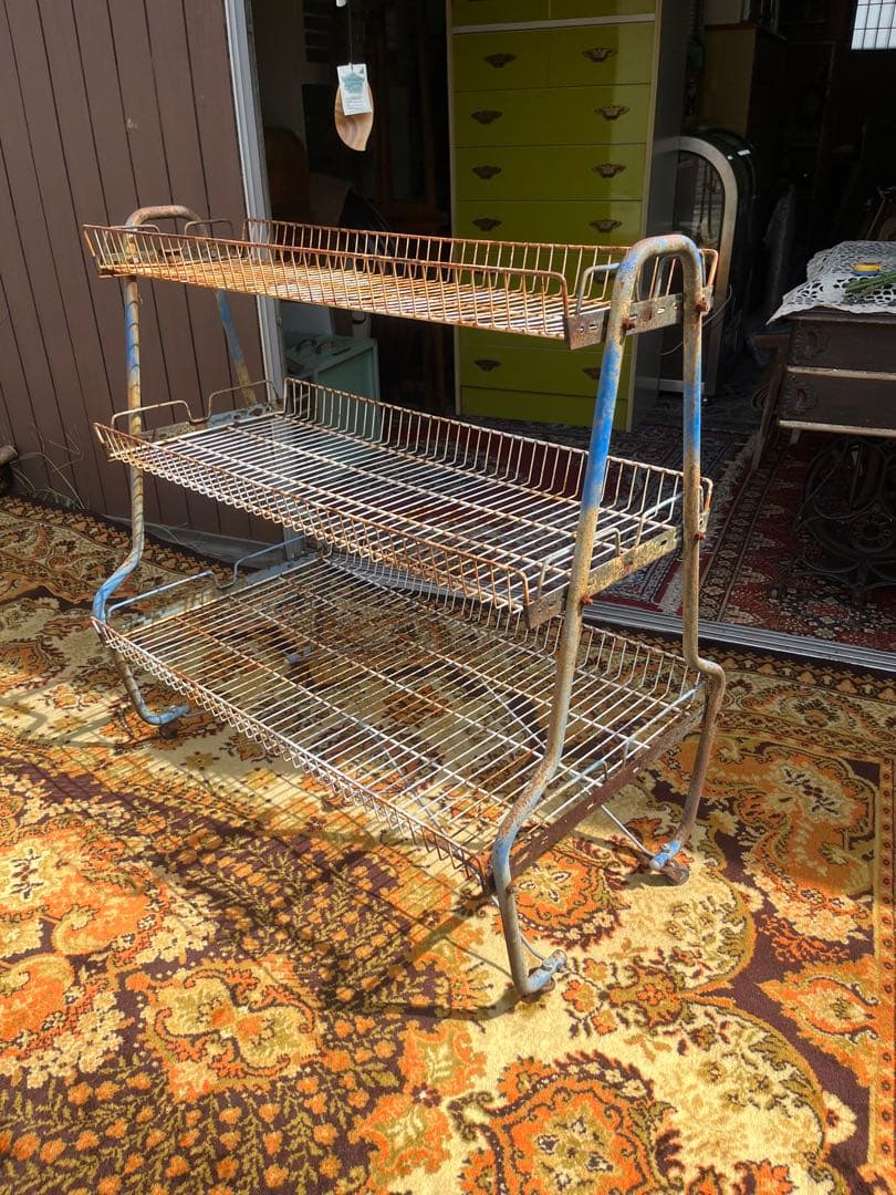 店舗 什器 インテリア アンティーク 昭和レトロ 当時物 インダストリアル