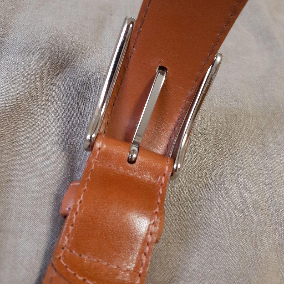 Alden/レザーベルト/ブラウン