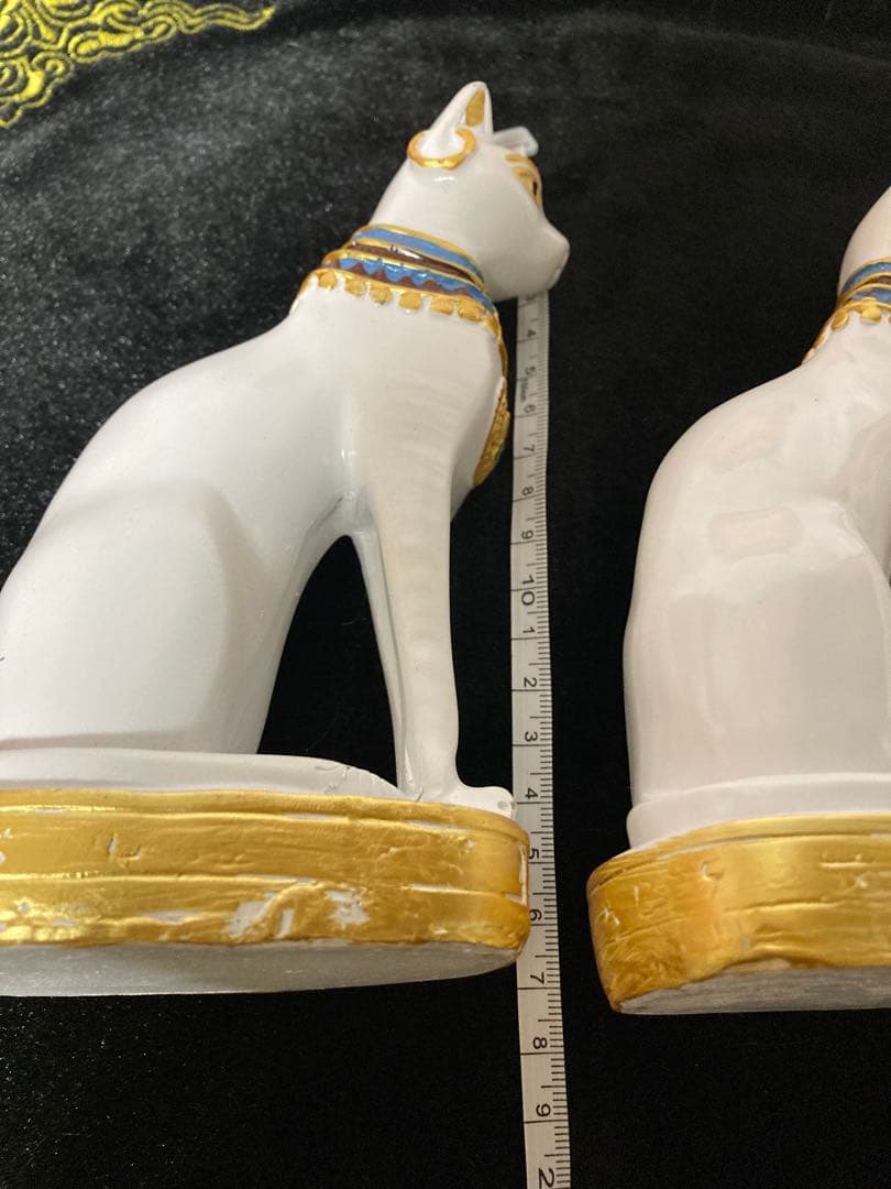 エジプト神バステト風 置物 2体セット
