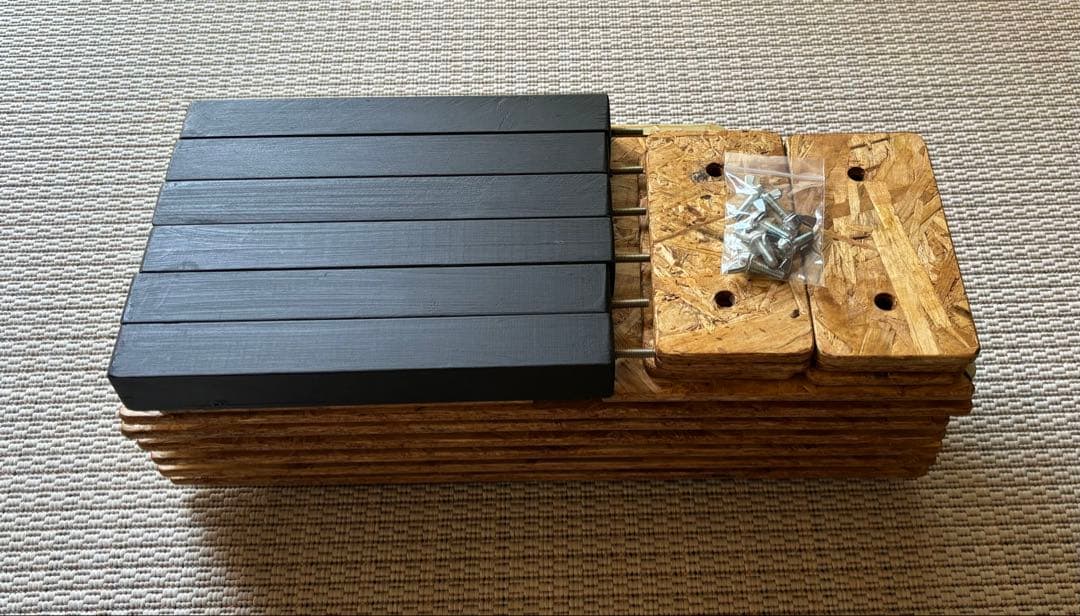 ヘキサテーブル50 センターテーブル付き　チークニス仕上げ　FHC60t