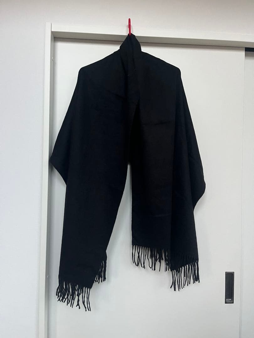 JOHNSTONS OF ELGIN ブラックカシミヤストール