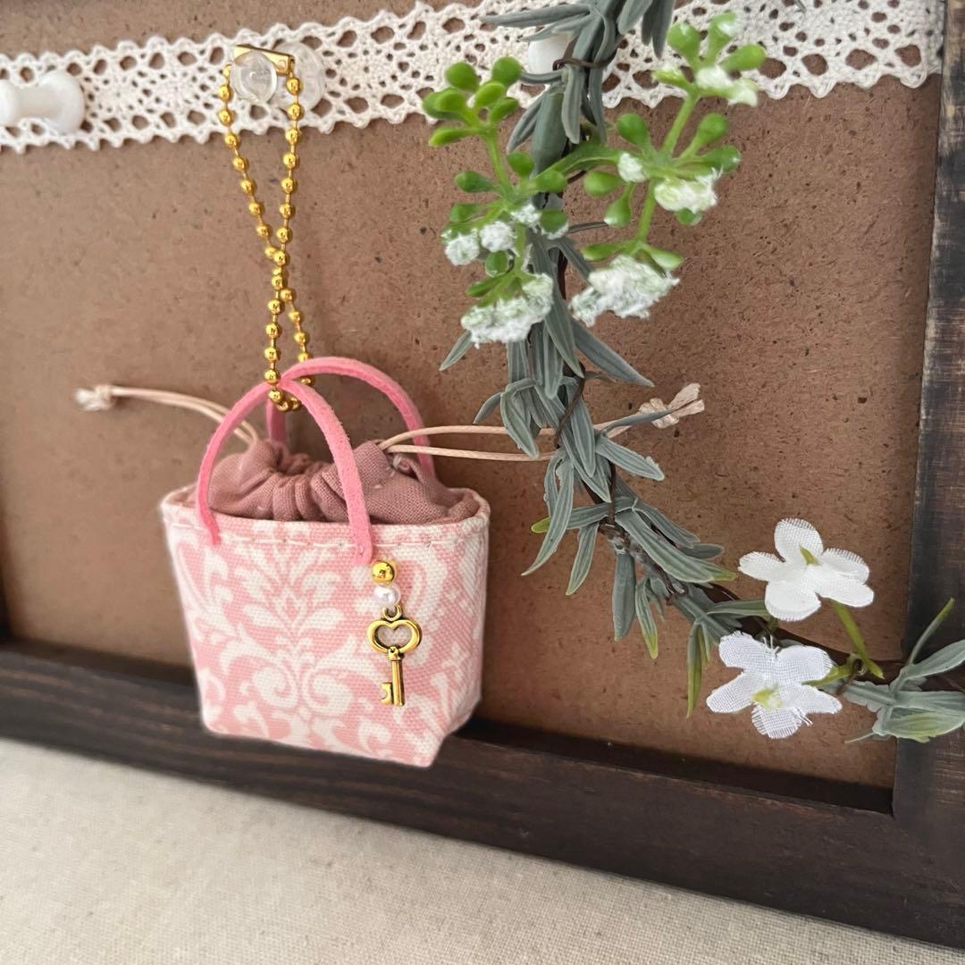 2408-35 ミニチュア巾着トートサシェ 香り袋　SOLD→ご注文承ります♡