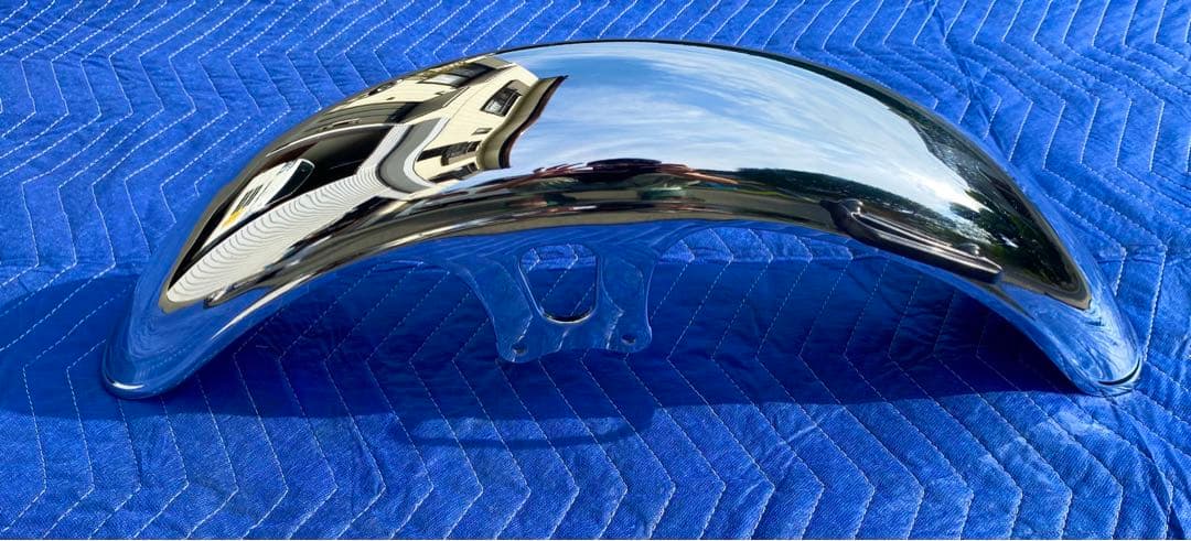 錆ほぼなし　SR400 SR500 ヤマハ純正　フロントフェンダー　ゴム類付き