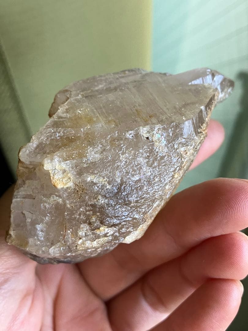 152g特大サイズ❗️大きくはっきり移動域広✨ヒマラヤエレスチャル水入り水晶原石