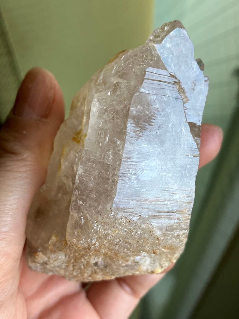 152g特大サイズ❗️大きくはっきり移動域広✨ヒマラヤエレスチャル水入り水晶原石