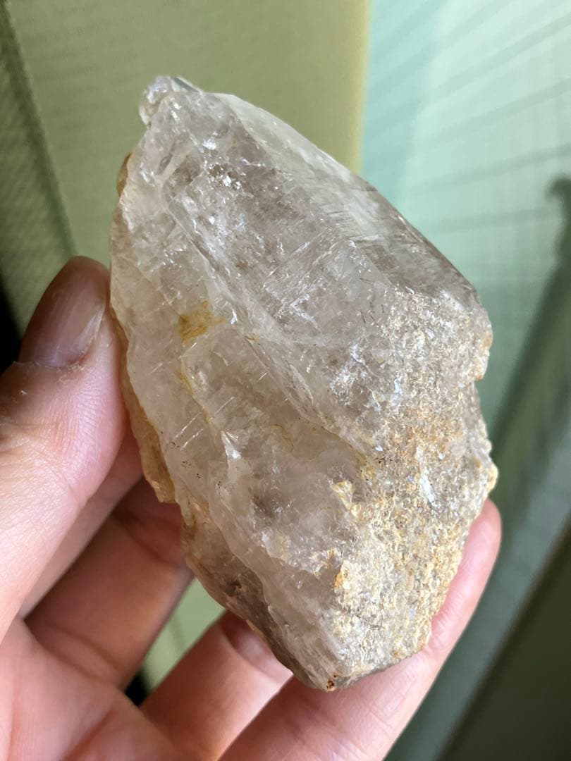 152g特大サイズ❗️大きくはっきり移動域広✨ヒマラヤエレスチャル水入り水晶原石