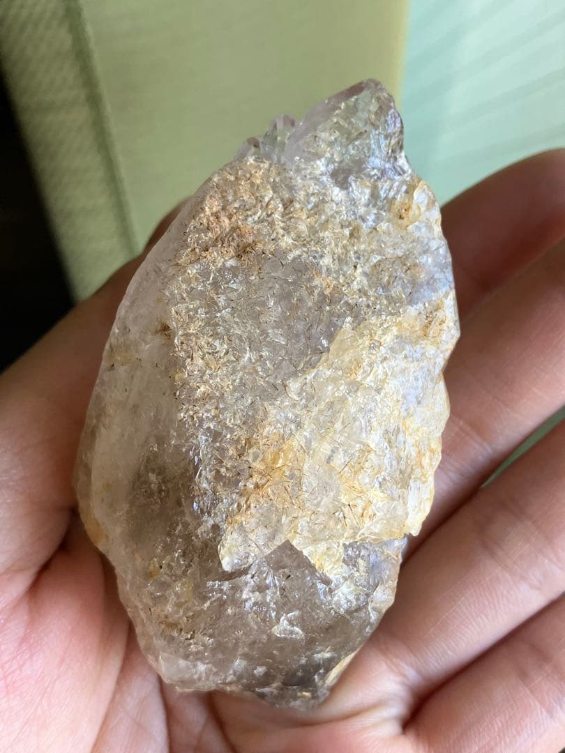 152g特大サイズ❗️大きくはっきり移動域広✨ヒマラヤエレスチャル水入り水晶原石