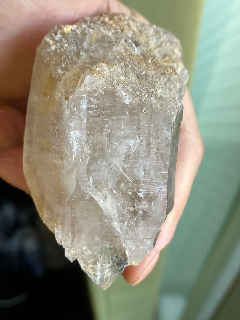 152g特大サイズ❗️大きくはっきり移動域広✨ヒマラヤエレスチャル水入り水晶原石