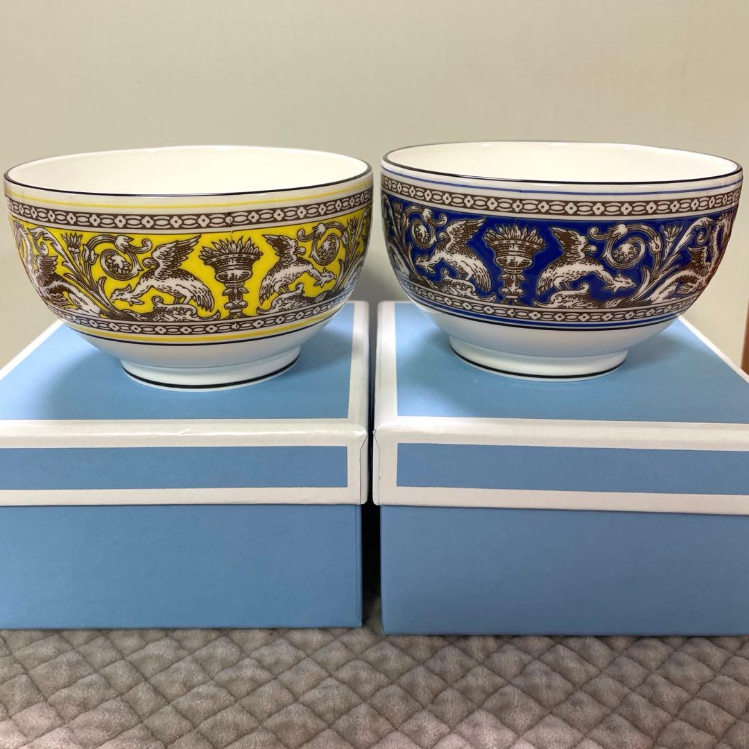 ウェッジウッド フロレンティーン　ライスボウル　シトロン&マリーン