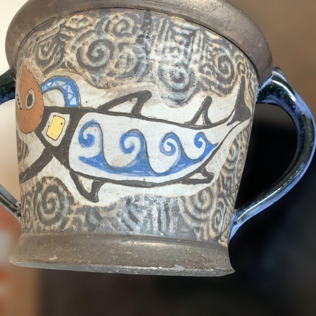 ワインクーラ又鉢カバー土器