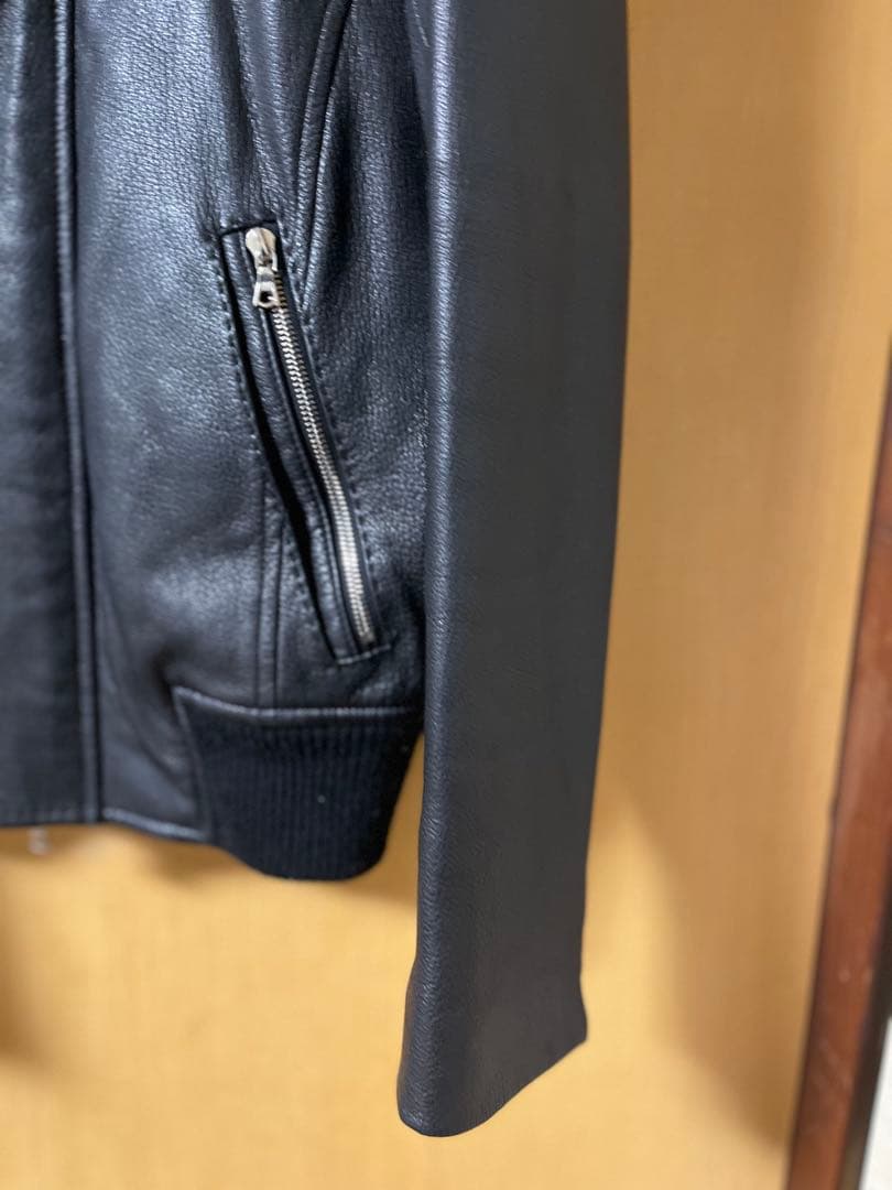 ARTISAN 黒レザージャケット スタンドカラー size L