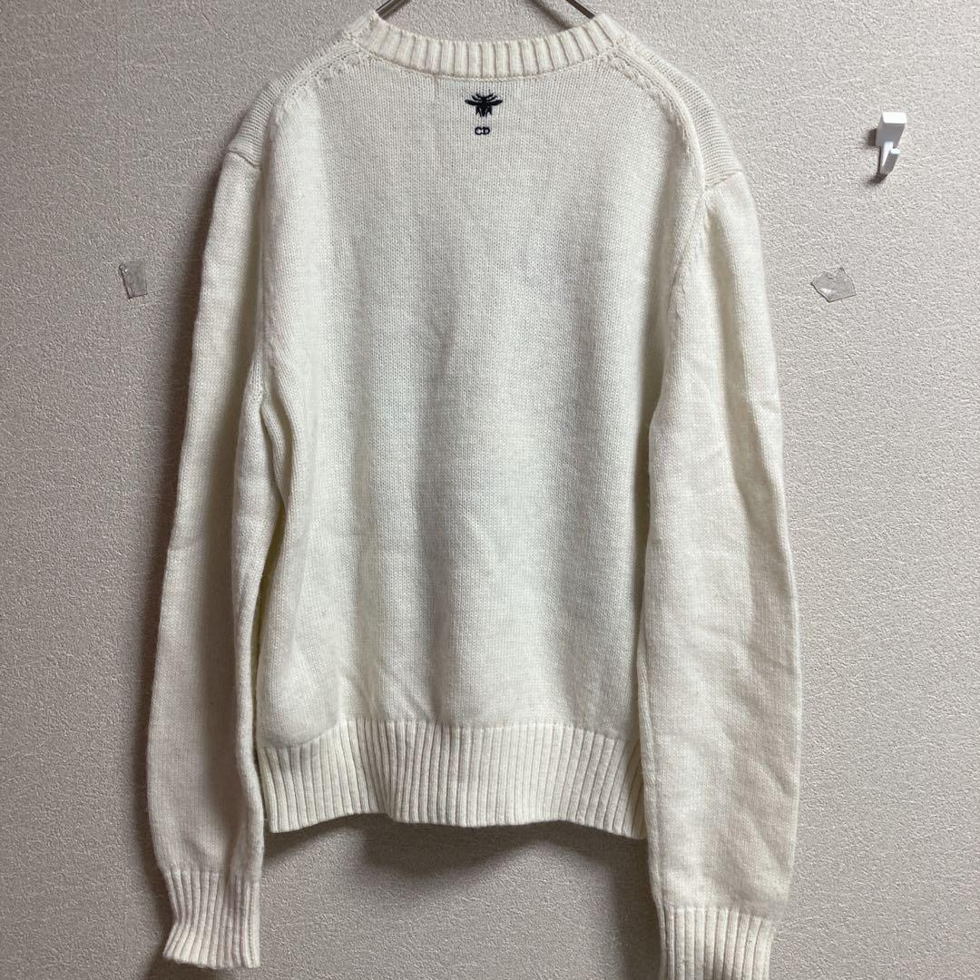 Christian Diorクリスチャンディオール　カシミヤ100%刺繍セーター