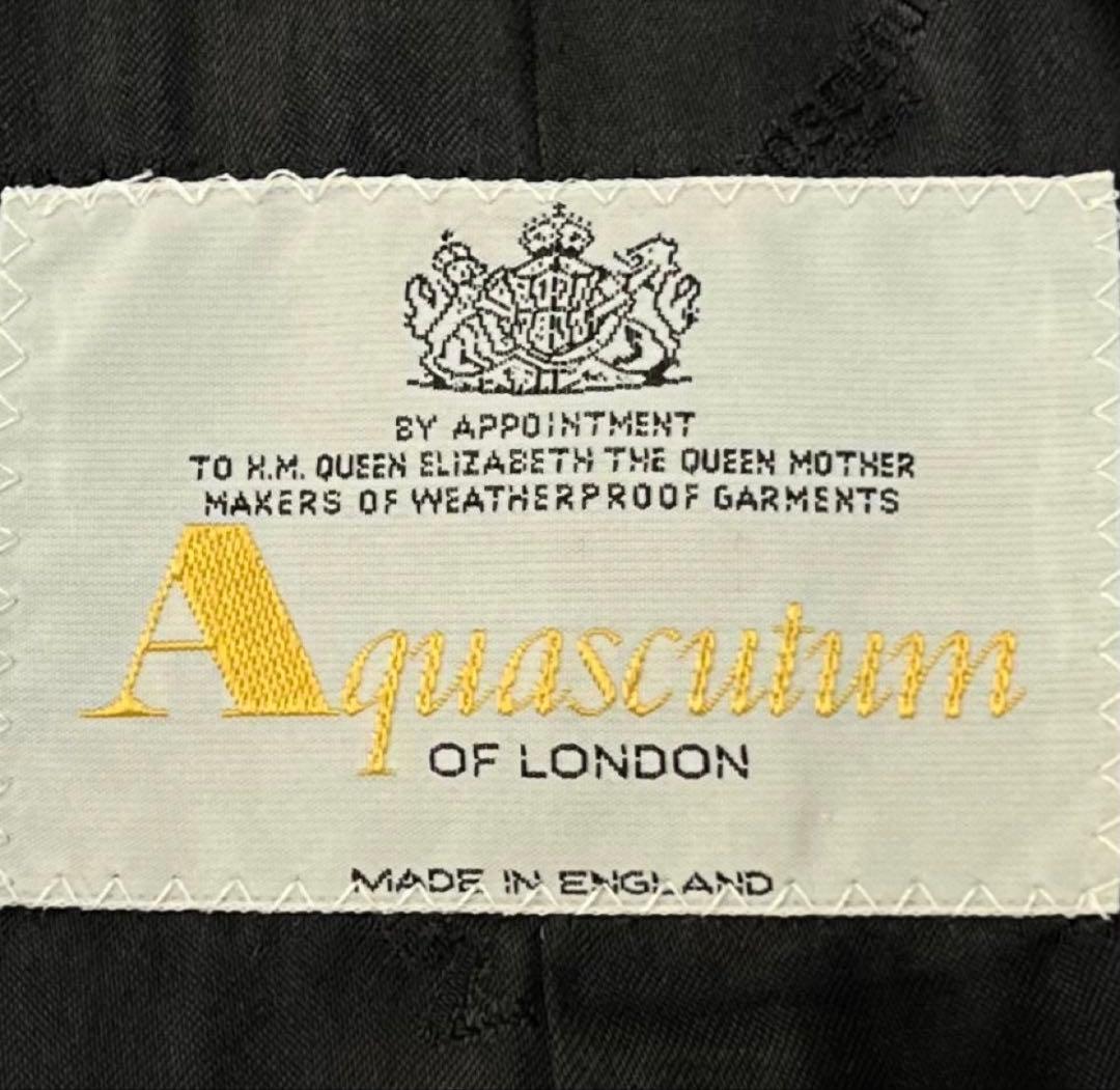 A*i様 【美品】カシミヤ混 アクアスキュータム 英国製 バルマカーンコート ロ