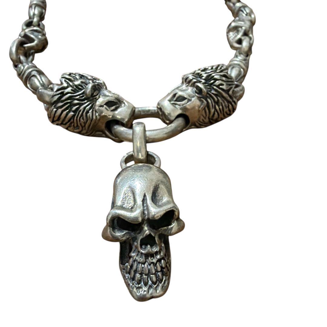スカル　ネックレス　シルバー925