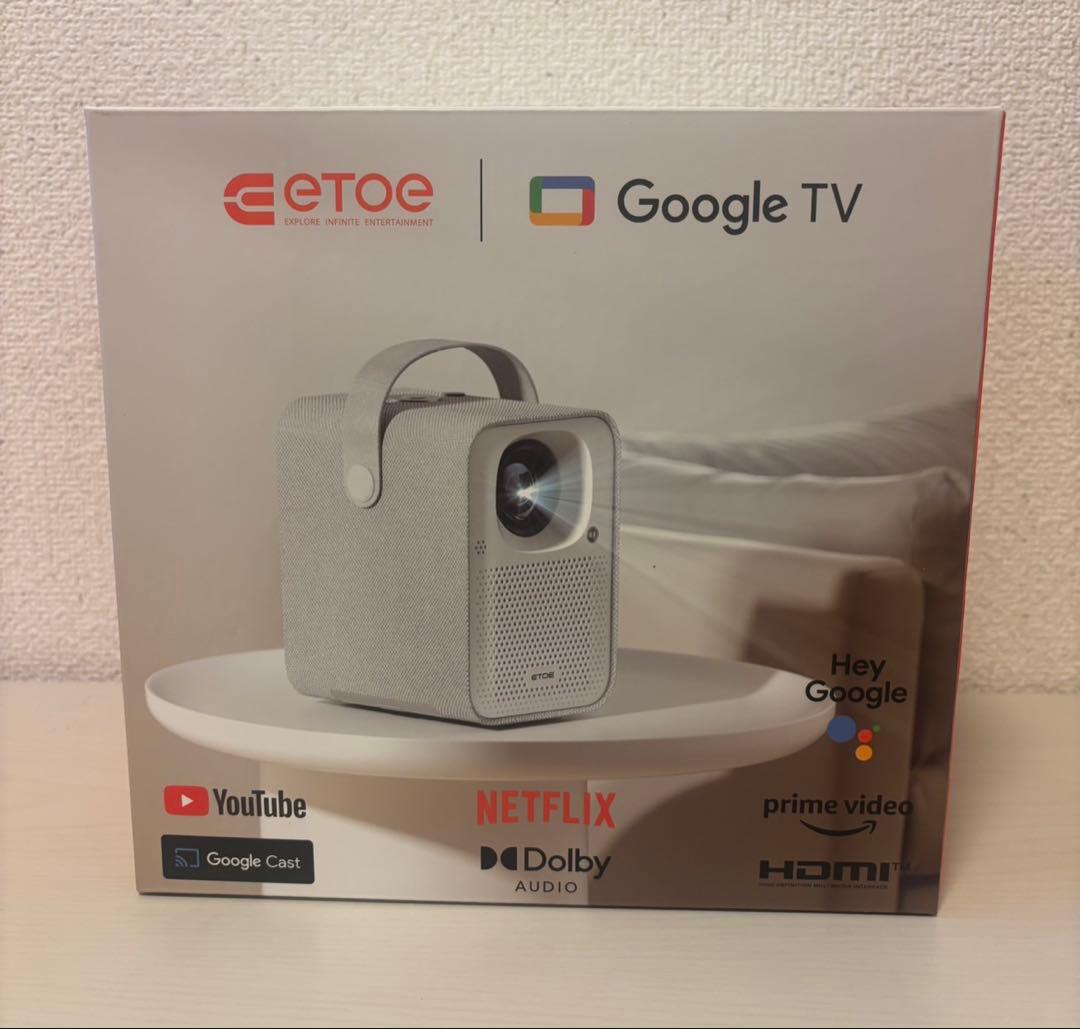 ETOE プロジェクター 小型 Google TV搭載 フルHD 1080p