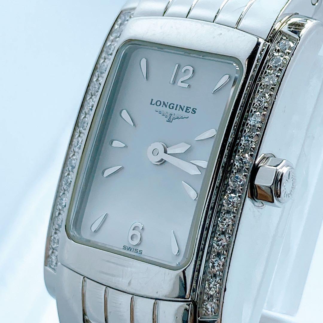 502 ロンジン　L5.158.0 ドルチェヴィータ　ダイヤベゼル　腕時計