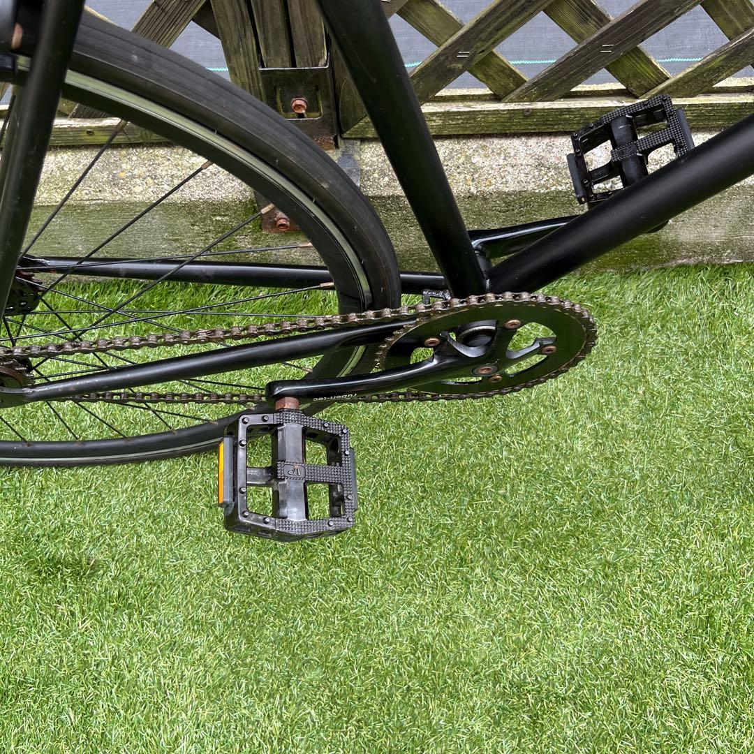 [引取限定] ピストバイク アルミフレーム黒艶消し シングルギア:7000X