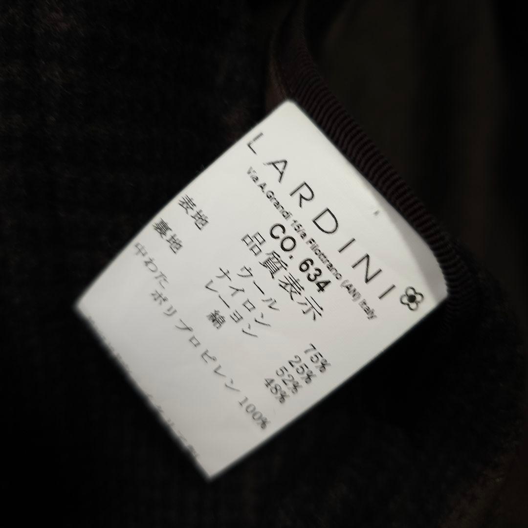 【ラルディーニ】人気グレンチェック柄総柄 ベルテッドトレンチコート S