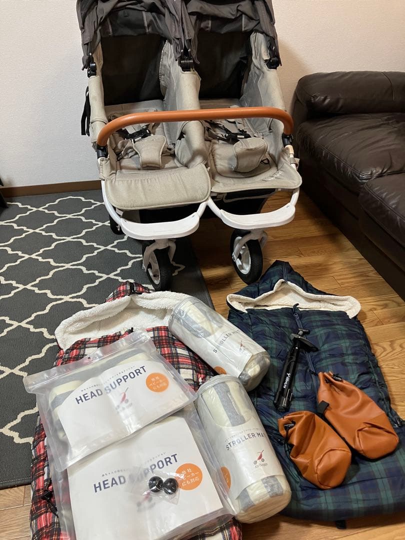 エアバギー ココダブルEX フロムバース　ストーン　ベビーカー