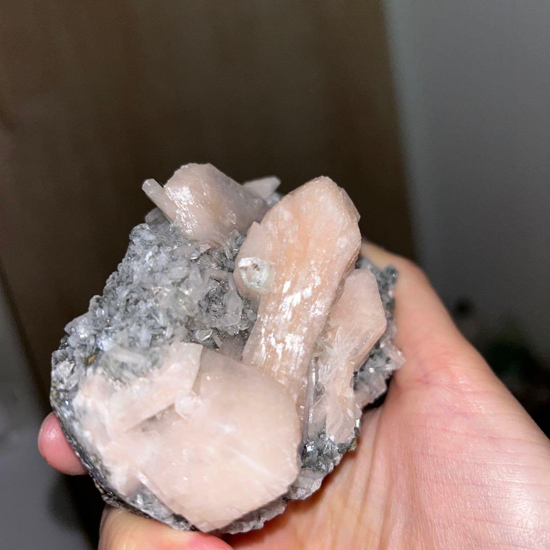 アポフィライト スティルバイト共生 原石 天然石 241g