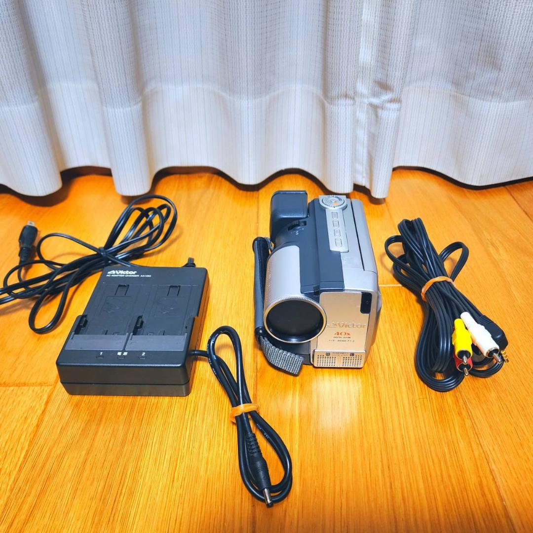 【動作確認済】希少 Victor MiniDV 高画質 ビデオカメラ セット