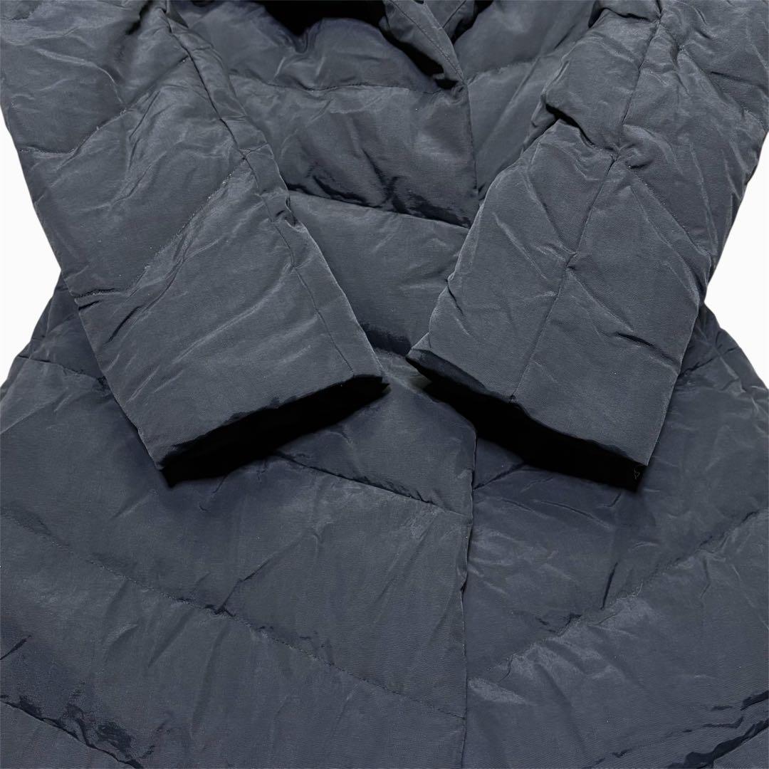 RUIRUE BOUTIQUE ロング ダウンコート Aライン ネイビー L