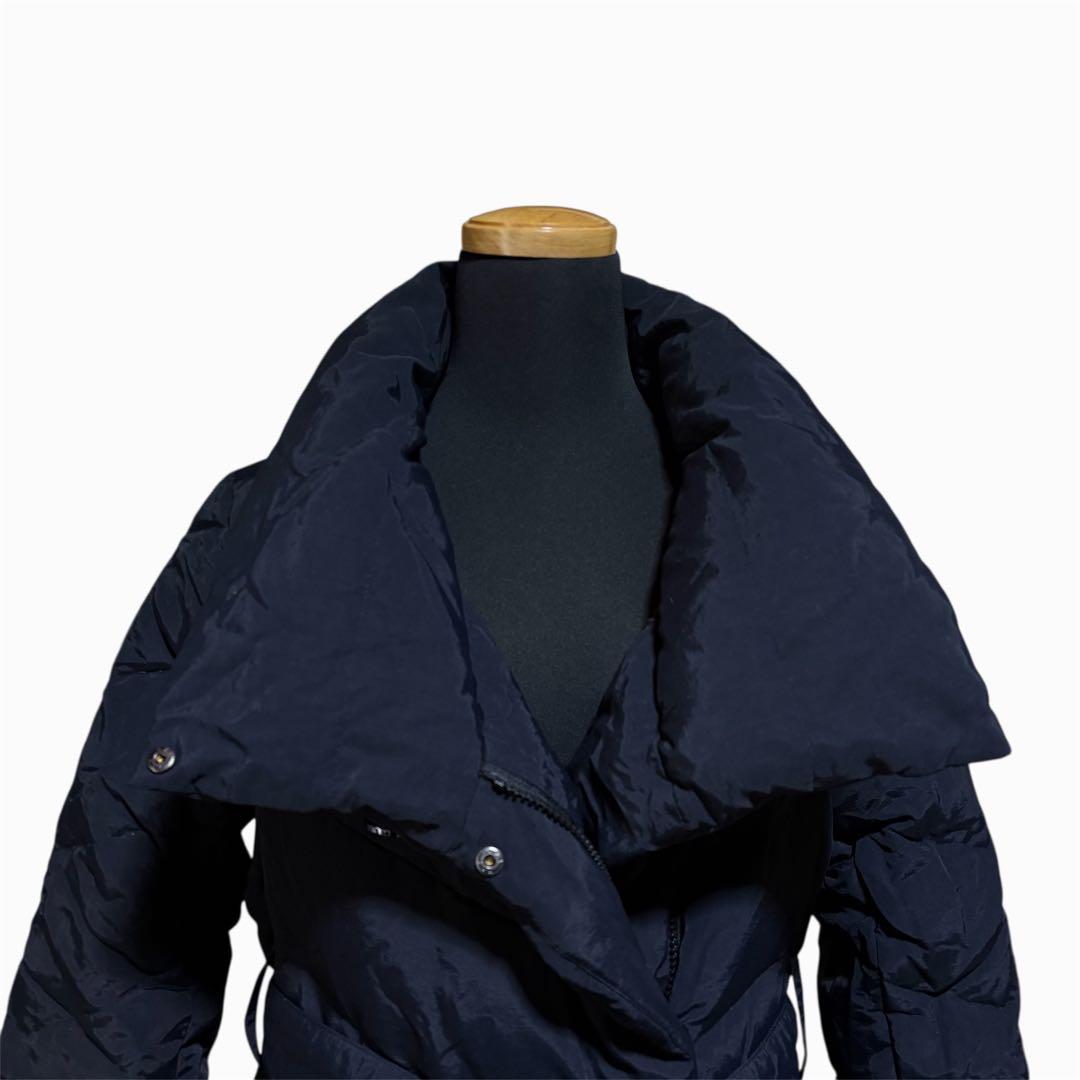 RUIRUE BOUTIQUE ロング ダウンコート Aライン ネイビー L