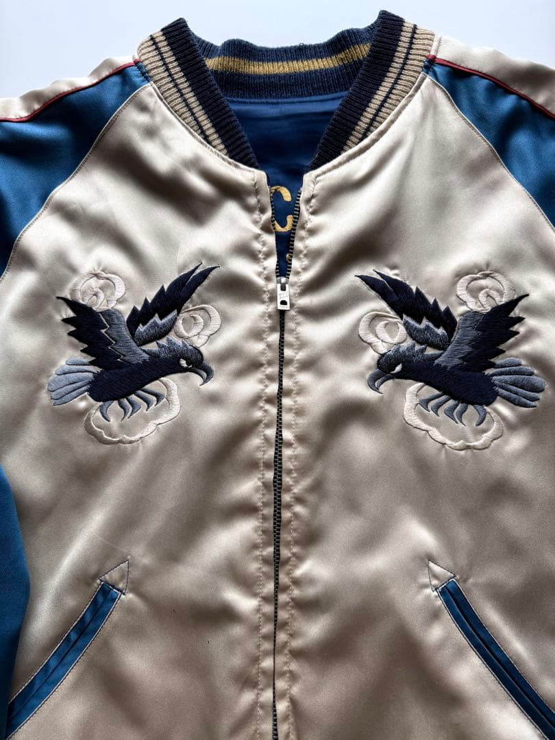 ヴィンテージ・ビンテージ品★テーラー東洋　スカジャン 虎 鷲 ドラゴン刺繍