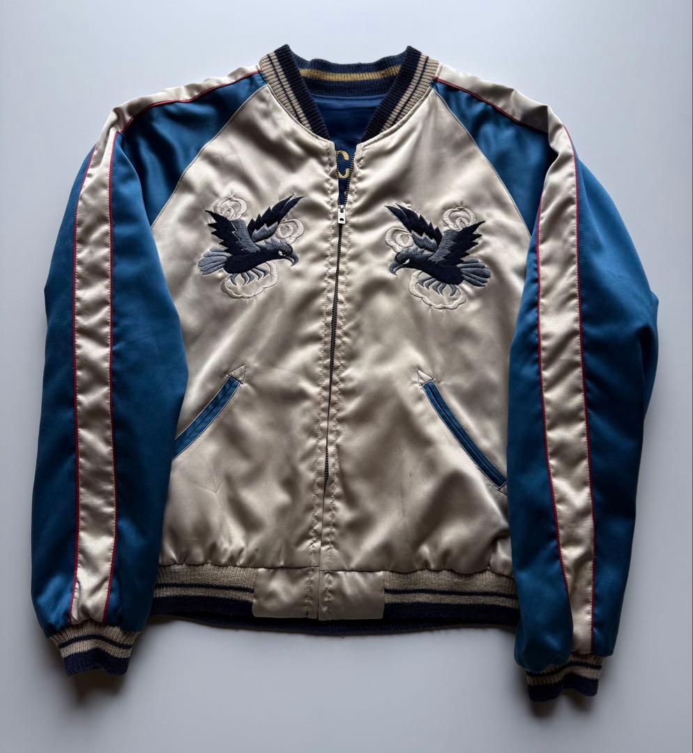 ヴィンテージ・ビンテージ品★テーラー東洋　スカジャン 虎 鷲 ドラゴン刺繍