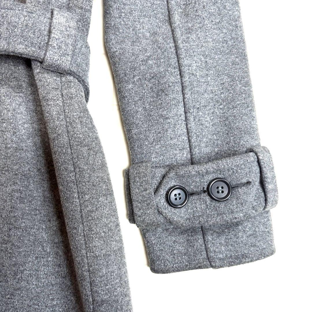 BURBERRY バーバリー　グレー ベルト付きトレンチコート　ノバチェック